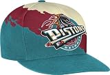 Detroit Pistons Mitchell & Ness Vintage Paintbrush Snap Back Hat