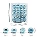 AMS 2.36''/60mm 24ct Christmas Balls Tree Pendants Shatterproof Ornaments Seasonal Decorations for Tree Decor,Holiday,Xmas(Light Blue)