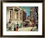 Arrival at the Christmas Party Framed Art Poster Print by James Cooper, 33x27