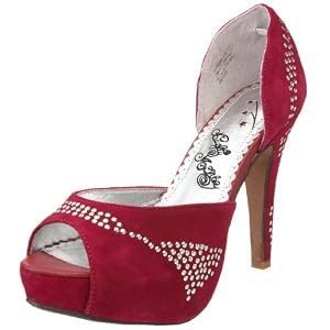 Buy Naughty Monkey Ladies Star Studded Platform Pump