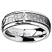 Hammered Men's Titanium Wedding Band Engagement Ring 7mm Comfort Fit