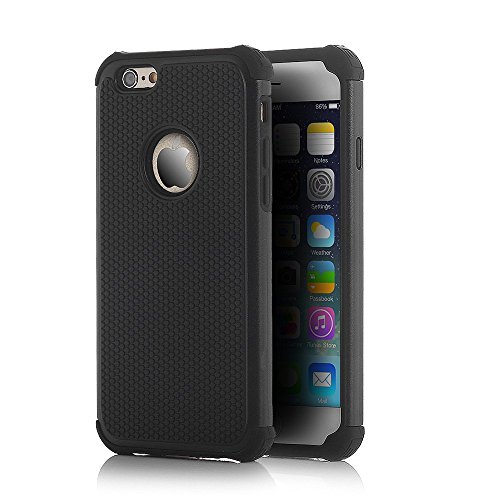 iPhone 6 Plus 5.5 Case - JOTO Armor Protective Cover Case Exclusive for Apple iPhone 6 Plus 5.5 inch (Black)