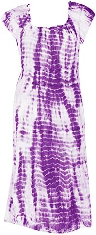 Plus Size Lilac Tiered Tie Dye Maxi Dress --Size: 2x Color: Lilac