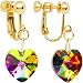 Gold Tone Marea Preciosa Crystal Clip On Earrings