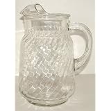 VintageClearGlassPitcher