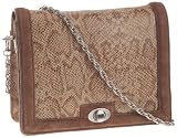 C.Oui New York 02, Pochette femme - Beige, Cuir, Taille unique