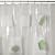 Mesh Pockets Shower Curtain - Clear (70x72")