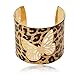 Sexy Print Leopard Hollowed Glitter Sparkle Open Cuff Adjustable Bangle Bracelet