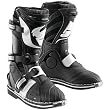 Thor MX Quadrant Youth Dirt Bike Motorcycle Boots w/ Free B&F Heart Sticker Bundle - Black