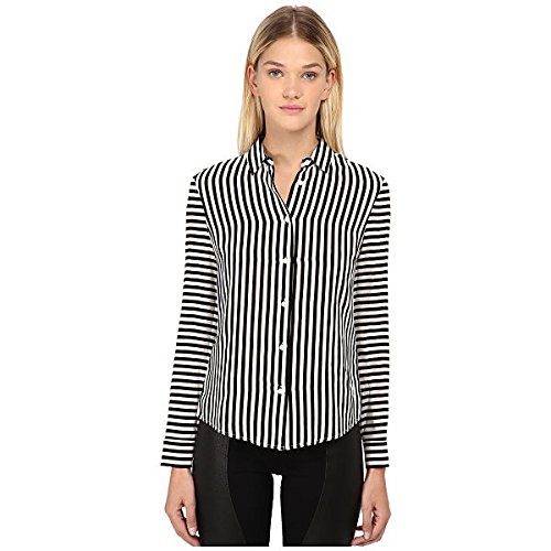 RED VALENTINO トップス シャツ Camicia Button Up Nero [並行輸入品]