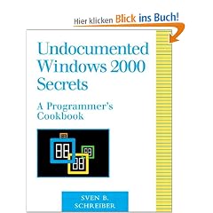 Undocumented Windows 2000 Secrets, w. CD-ROM: A Programmer's Cookbook