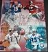 Dan Marino Autographed Miami Dolphins 8x10 Photo (with Johnny Unitas, Joe Montana, and John Elway)