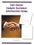 Call Center Sample Customer Satisfaction Forms