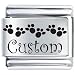 Jewelry : Custom Feet Italian Charms Bracelet Link
