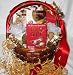 Romantic Melody Gourmet Gift Basket with a Personalized Greeting Card