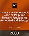 Book West Federal Taxation 2003:  Internal Revenue Code of 1986 and Treasury Regulations