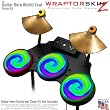 Rainbow Swirl Skin by WraptorSkinz fits Guitar Hero 4 World Tour Drum Set for Nintendo Wii, XBOX 360, PS2 & PS3 (DRUMS NOT INCLUDED)