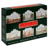 Ahmad Classic Six, Tea Bags, Variety Pack of Six Flavors, 60-Count Box (Pack of 3)