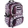 16.75 inch Purple Mod Stars Circles Squares TrailMaker Multiple Compartment Backpack High School Book Bag Knapsack Hiking Daypack