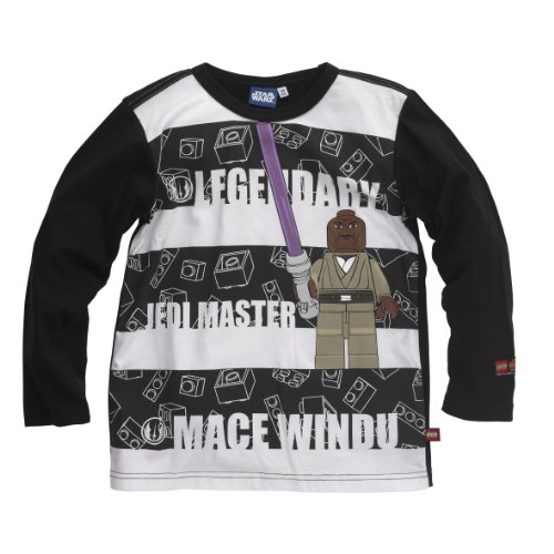 Lego Wear Jungen Langarmshirt 13542 TERRY 324 - T-SHIRT L/S, Gr. 128, Schwarz (BLACK) Preisvergleich