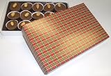 Scott's Cakes 1 lb. Milk Chocolate Peanut Cluster in a Christmas Plaid Box