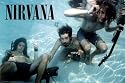 Nirvana (Group in Pool) Music Poster Print - 24" X 36"