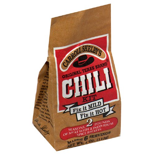 Carroll Shelby's Original Texas Chili, 4-Ounce Bags (Pack of 12)