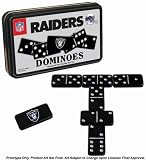Oakland Raiders NFL Team Double-Six Dominoes (TIN)