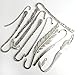 LQZ(TM) 10Pcs of Mixed Designs of Anitqued Silver Hook Bookmarks