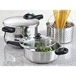 5 - Pc. Fagor Rapida Stainless Steel Pressure Cooker Set