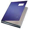 Esselte Leitz 57000035 Unterschriftsmappe, 20 F�cher, �berzug PP, blau
