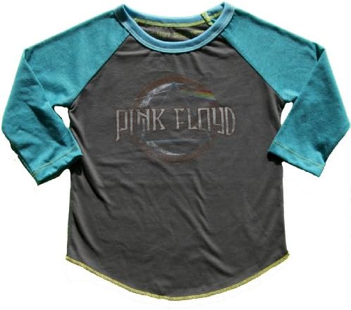 Rowdy Sprout Baby's Pink Floyd Tee -3-6 month Charcoal/Turquoise