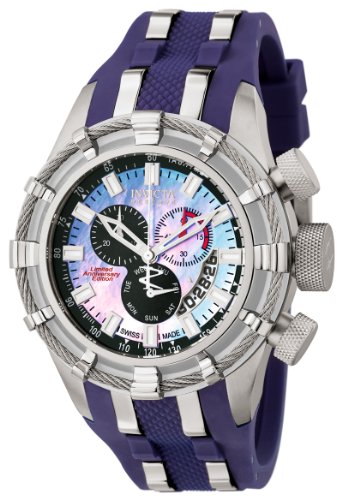 Invicta Men's 6475 Reserve Collection Chronograph Blue Polyurethane Watch