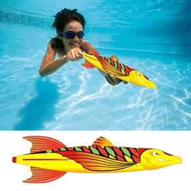 Water Torpedo Toy, Water Rocket Barracuda-Orange Yellow Green