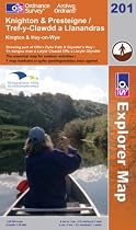 Knighton and Presteigne Tref-y-clawdd a Dyffryn Elan (Explorer Maps) (OS Explorer Map)