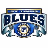 NHL St. Louis Blues 11-by-17 inch Scroll Wood Sign