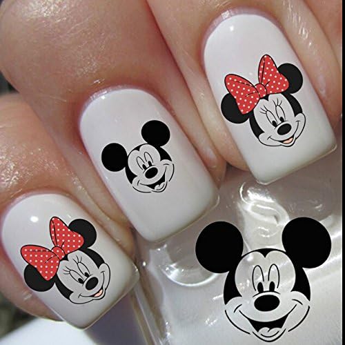 10PC MOUSE Nail Art Decals Stickers Water Transfers Wraps Foils Nails