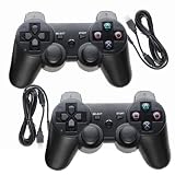 2 PACK OF PLAYSTATION 3 / PS3 DUAL SHOCK WIRED CONTROLLER JOYPAD, SONY COMPATIBLE - Hi-TEC ESSENTIALS