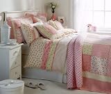 Isabella Pink Double Duvet Quilt Cover Bedding Set