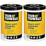 Tub O Towels Heavy-Duty Multi-Surface Cleaning Wipes, Citrus, 10 X 12 Inch, 2 Count