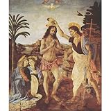 Andrea del Verrocchio (Baptism of Christ) Art Poster Print - 13x19