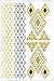 Metallic Gold Silver Black Jewelry Inspired Temporary Bling Tattoo by Eufouria Inc. T0004 RS.149.00