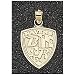 LogoArt Baltimore Ravens 10K Gold Team Shield Pendant