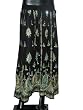Designer Womens Bohemian Chic Black Blue Beaded Belly Dance Dcrapechic Women's Skirt India 36 Inch