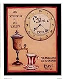 Cafe Societe HIGH QUALITY CANVAS Print With Light Added BRUSHSTROKES Katharine Gracey 9x11