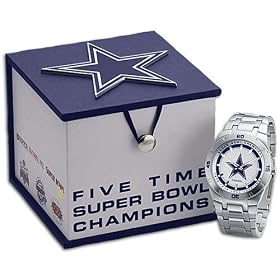 Cowboys Fossil Cowboys 5X Super Bowl Champs Watch - Men's