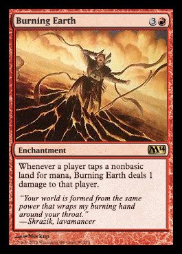 Magic: the Gathering - Burning Earth - Magic 2014 On Sale