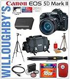 Canon EOS 5D Mark ll 21.1 MP Full Frame CMOS Digital SLR Camera Kit with Ca ....