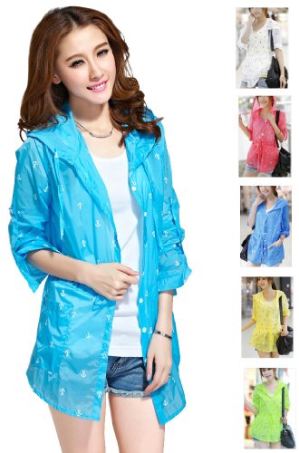 【panfam】 レディース パーカー パーカーコート 紫外線 冷房対策 碇柄 【全５色】