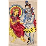 Annapuna seated, giving rice to Shiva (Print On Demand)
